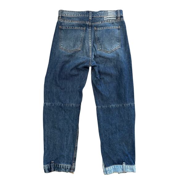 Revice Women’s Patchwork Jeans Size 28 Distressed Denim High Rise Raw Hem USA - Picture 6 of 8